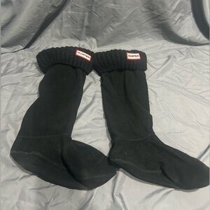 Hunter Boot Tall Black Socks Size M Rain boots Outdoor Spring Warm